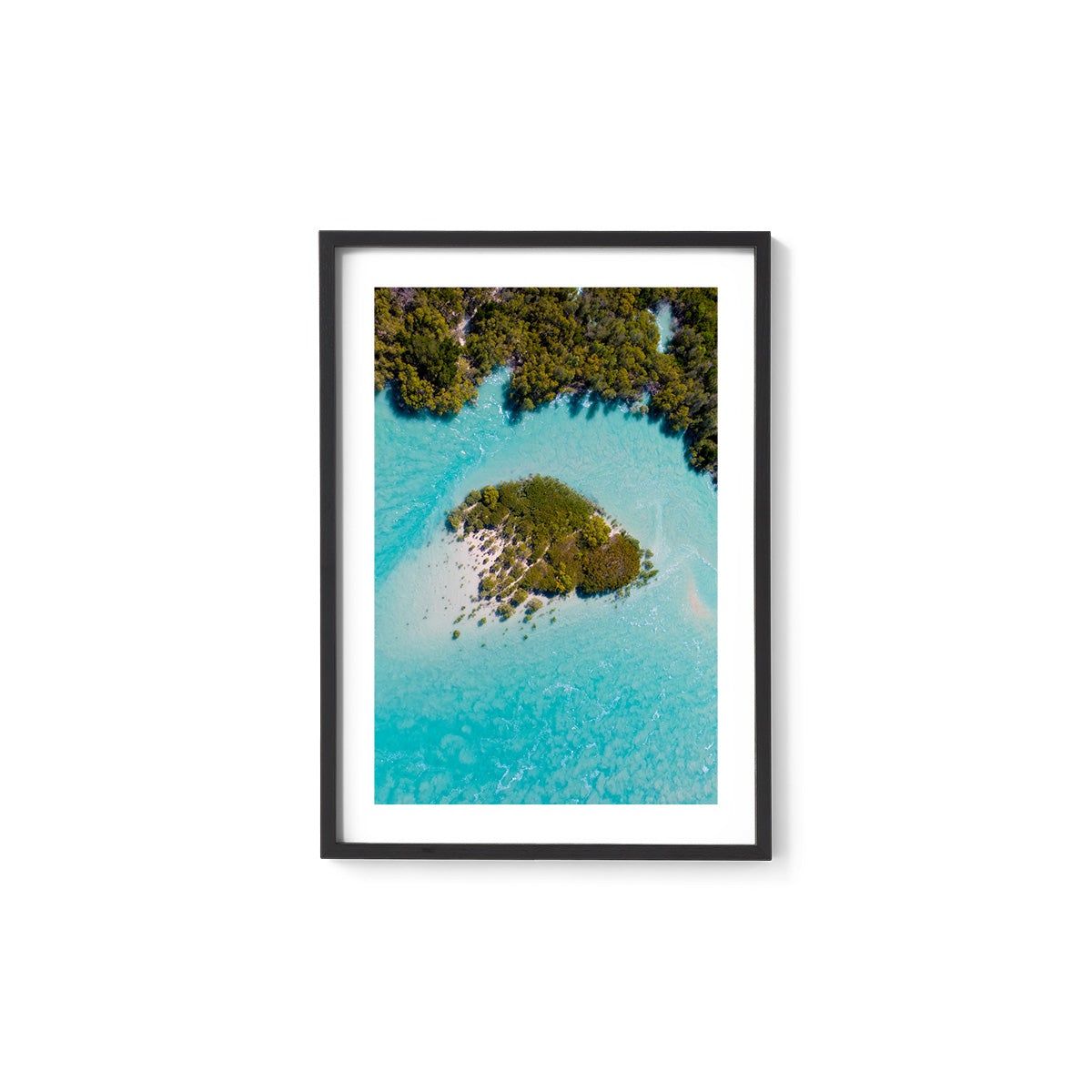 Willie Creek Tidal Abstract #2 - Framed Print