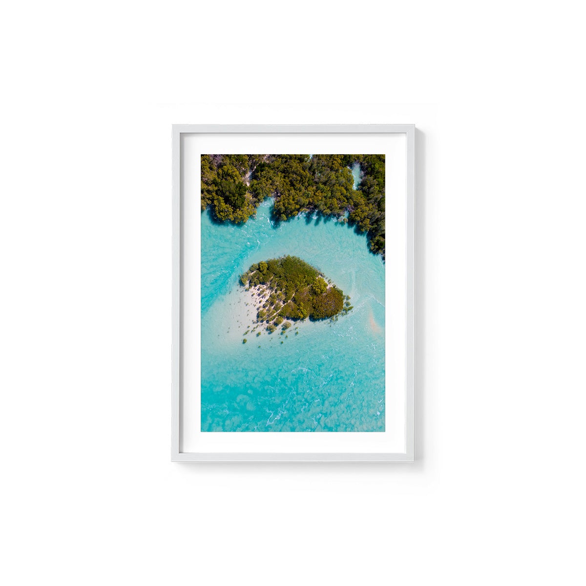 Willie Creek Tidal Abstract #2 - Framed Print