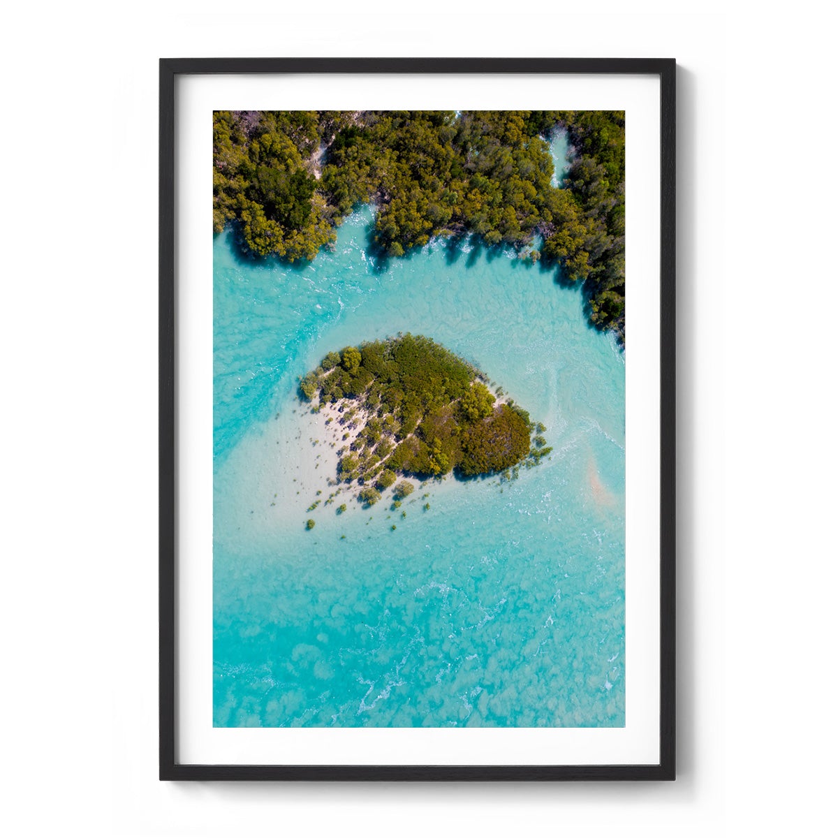 Willie Creek Tidal Abstract #2 - Framed Print