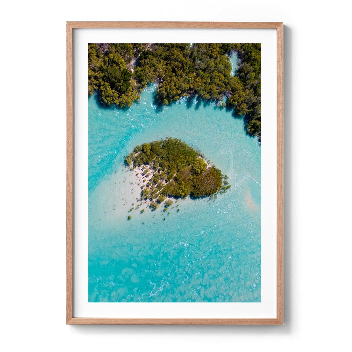 Willie Creek Tidal Abstract #2 - Framed Print