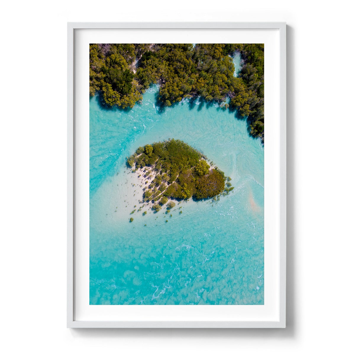 Willie Creek Tidal Abstract #2 - Framed Print