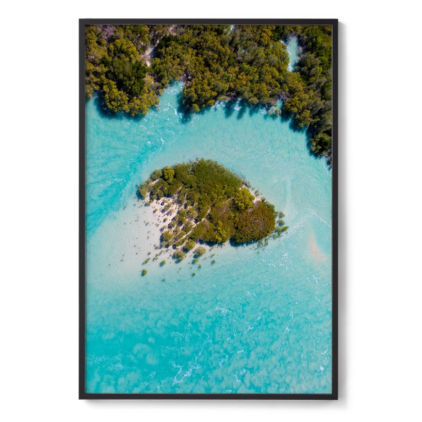 Willie Creek Tidal Abstract #2 - Framed Print