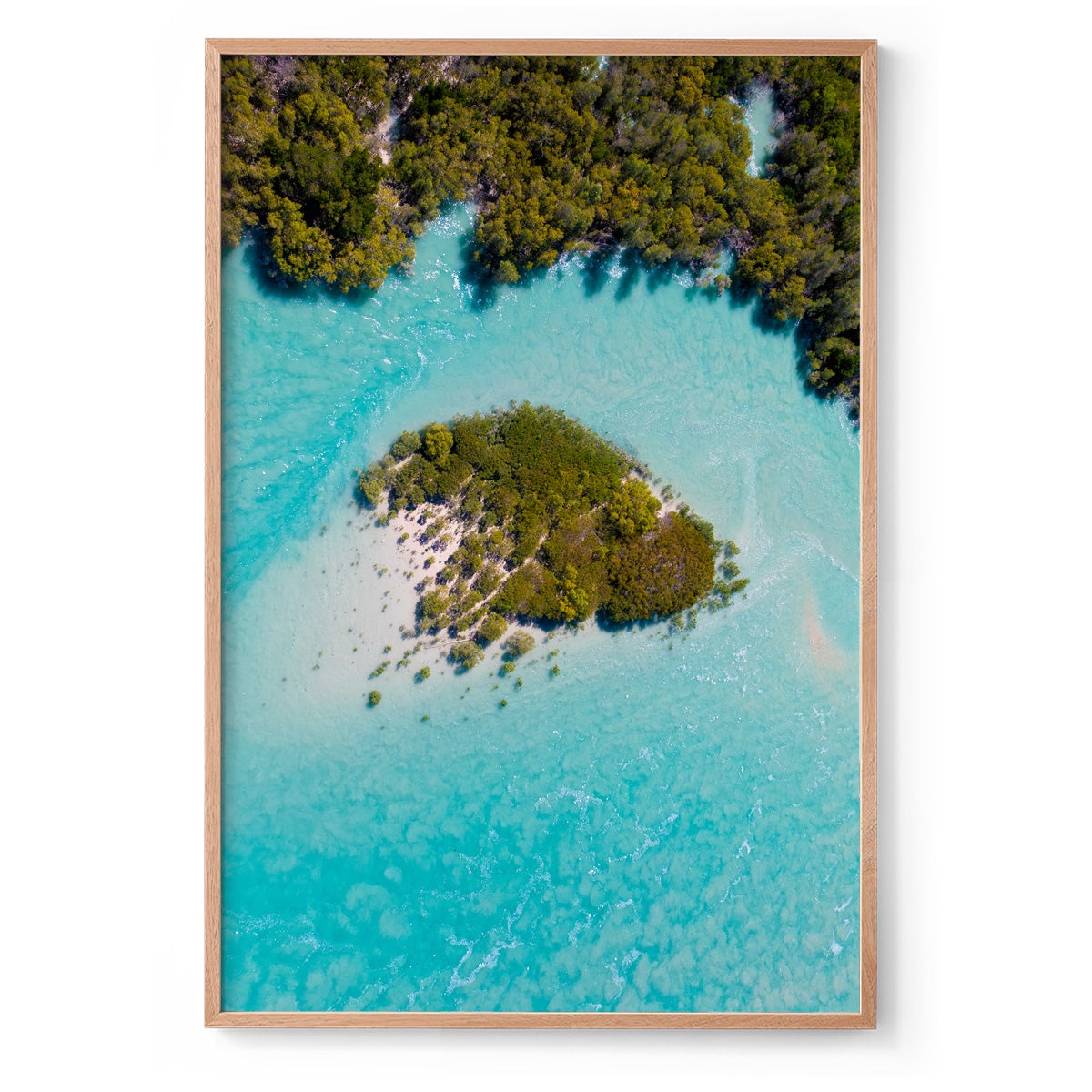 Willie Creek Tidal Abstract #2 - Framed Print