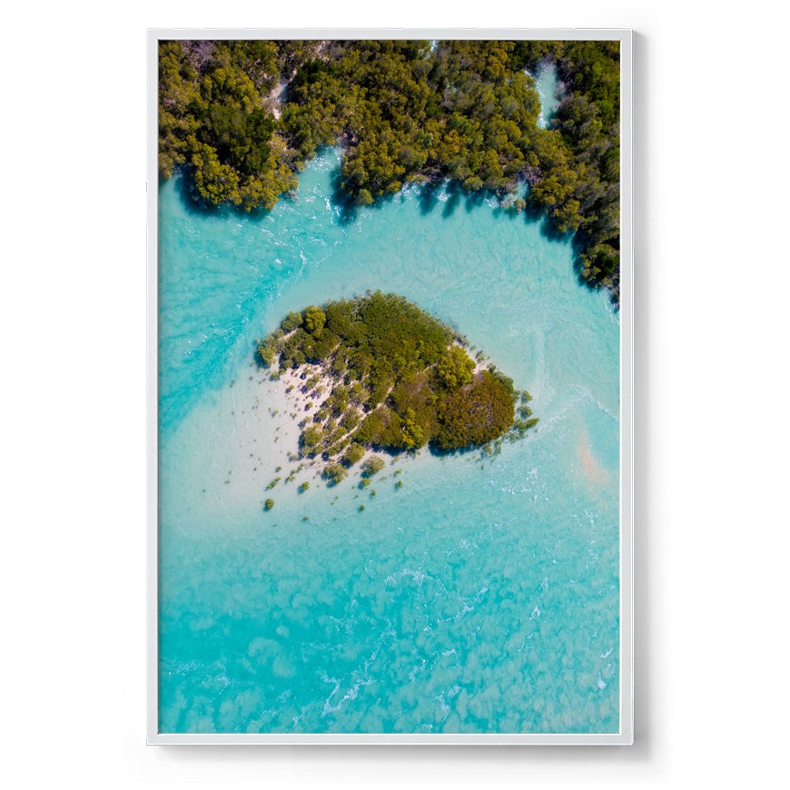 Willie Creek Tidal Abstract #2 - Framed Print