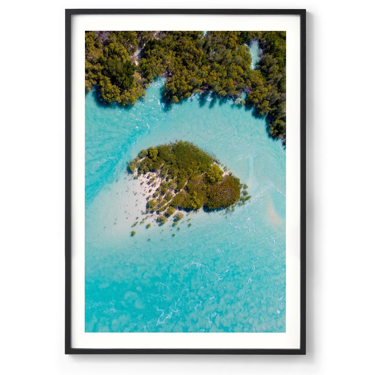 Willie Creek Tidal Abstract #2 - Framed Print