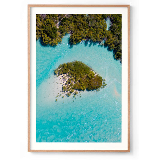 Willie Creek Tidal Abstract #2 - Framed Print