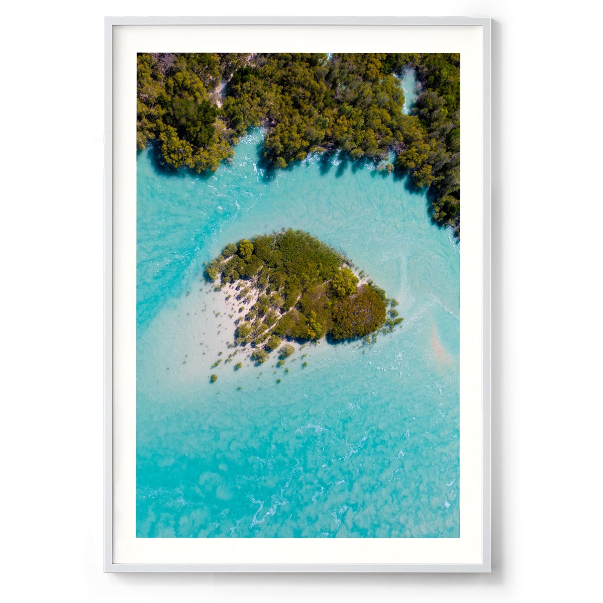 Willie Creek Tidal Abstract #2 - Framed Print