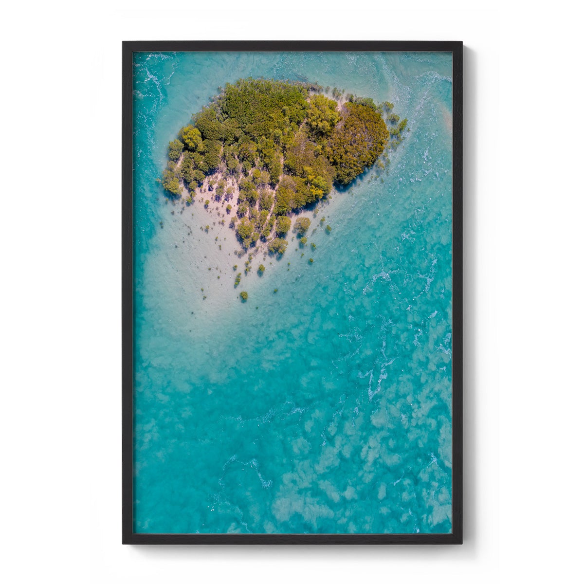 Willie Creek Tidal Abstract #3 - Framed Print