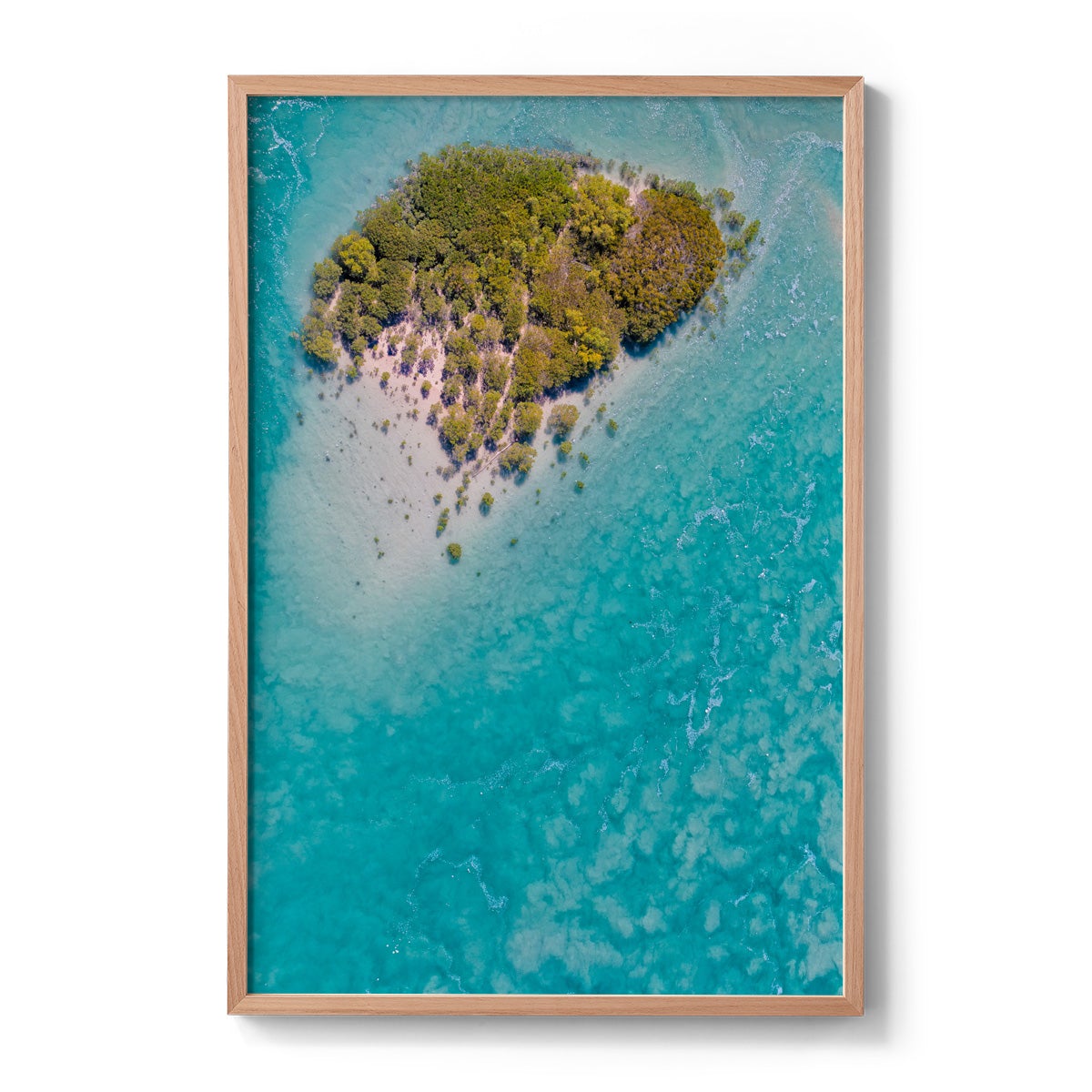 Willie Creek Tidal Abstract #3 - Framed Print