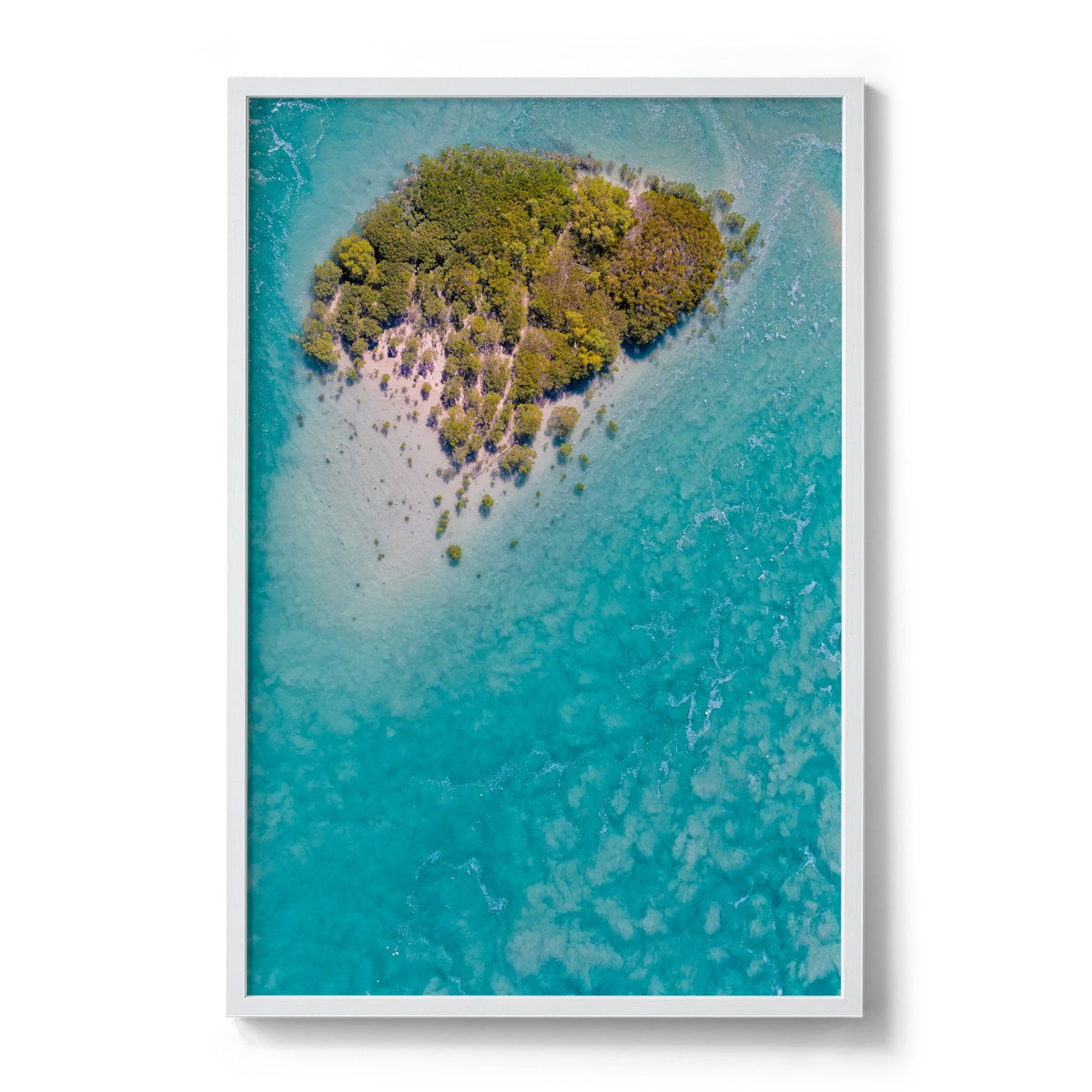 Willie Creek Tidal Abstract #3 - Framed Print