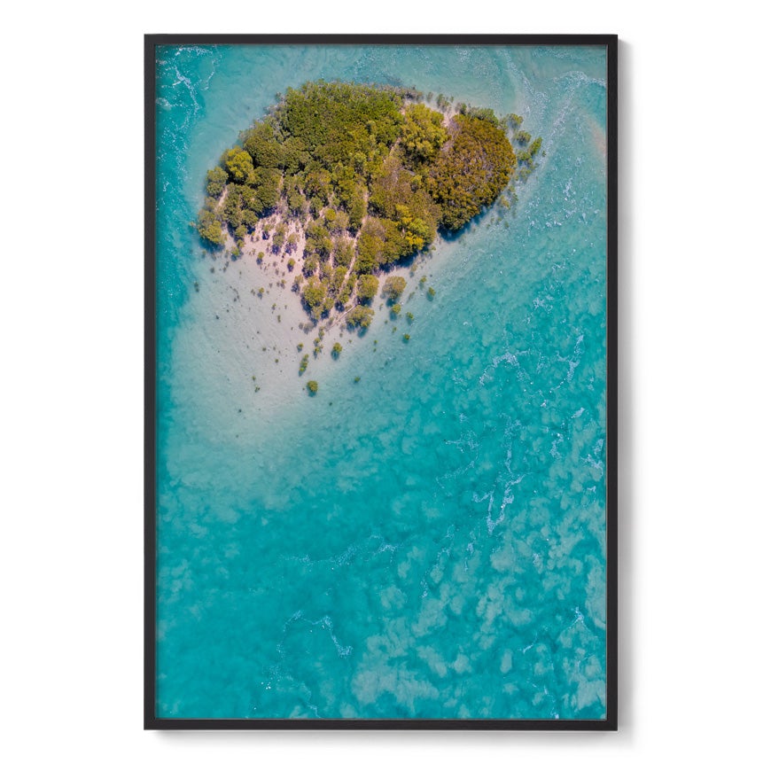 Willie Creek Tidal Abstract #3 - Framed Print