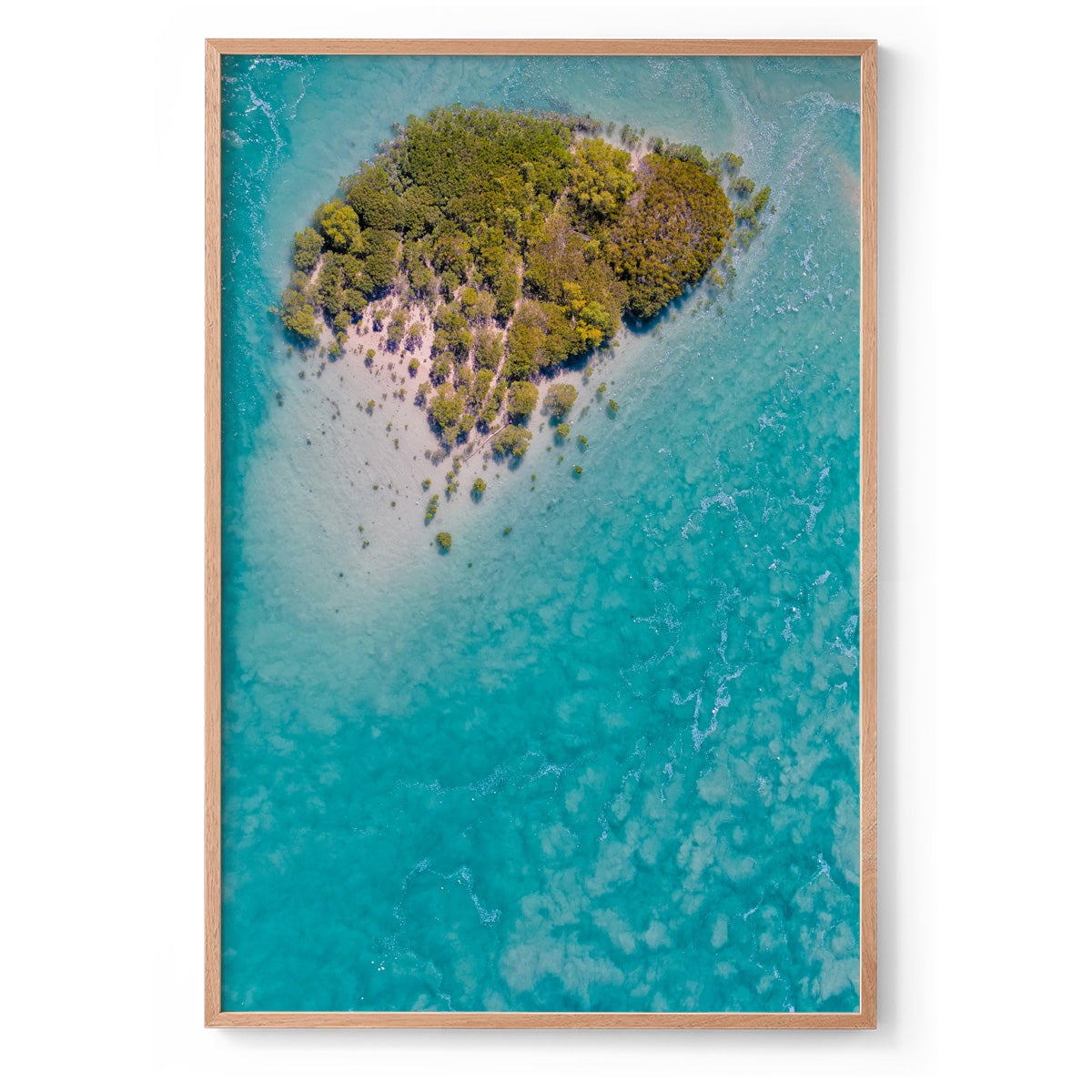 Willie Creek Tidal Abstract #3 - Framed Print