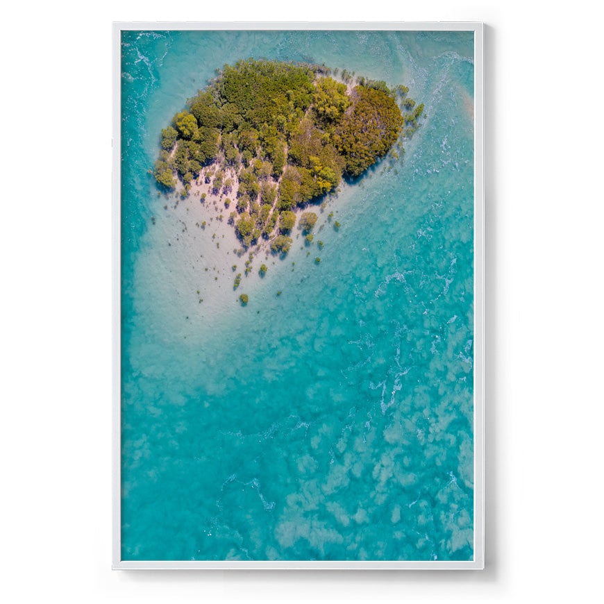 Willie Creek Tidal Abstract #3 - Framed Print