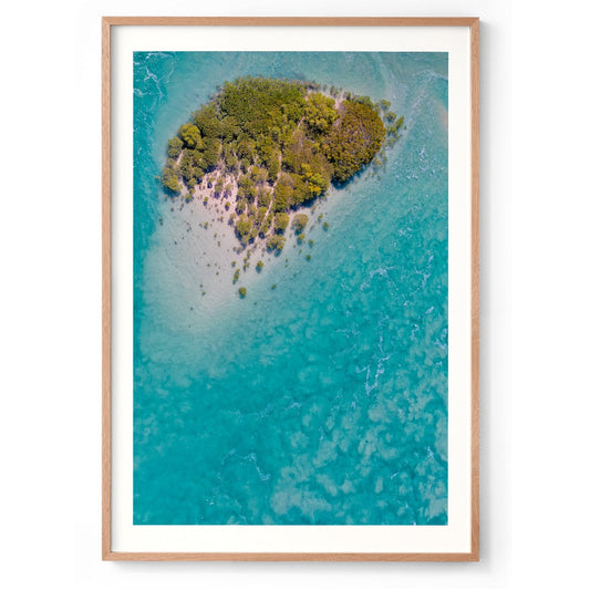 Willie Creek Tidal Abstract #3 - Framed Print