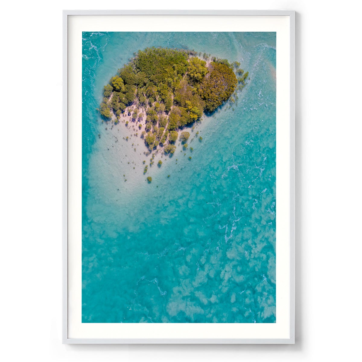 Willie Creek Tidal Abstract #3 - Framed Print