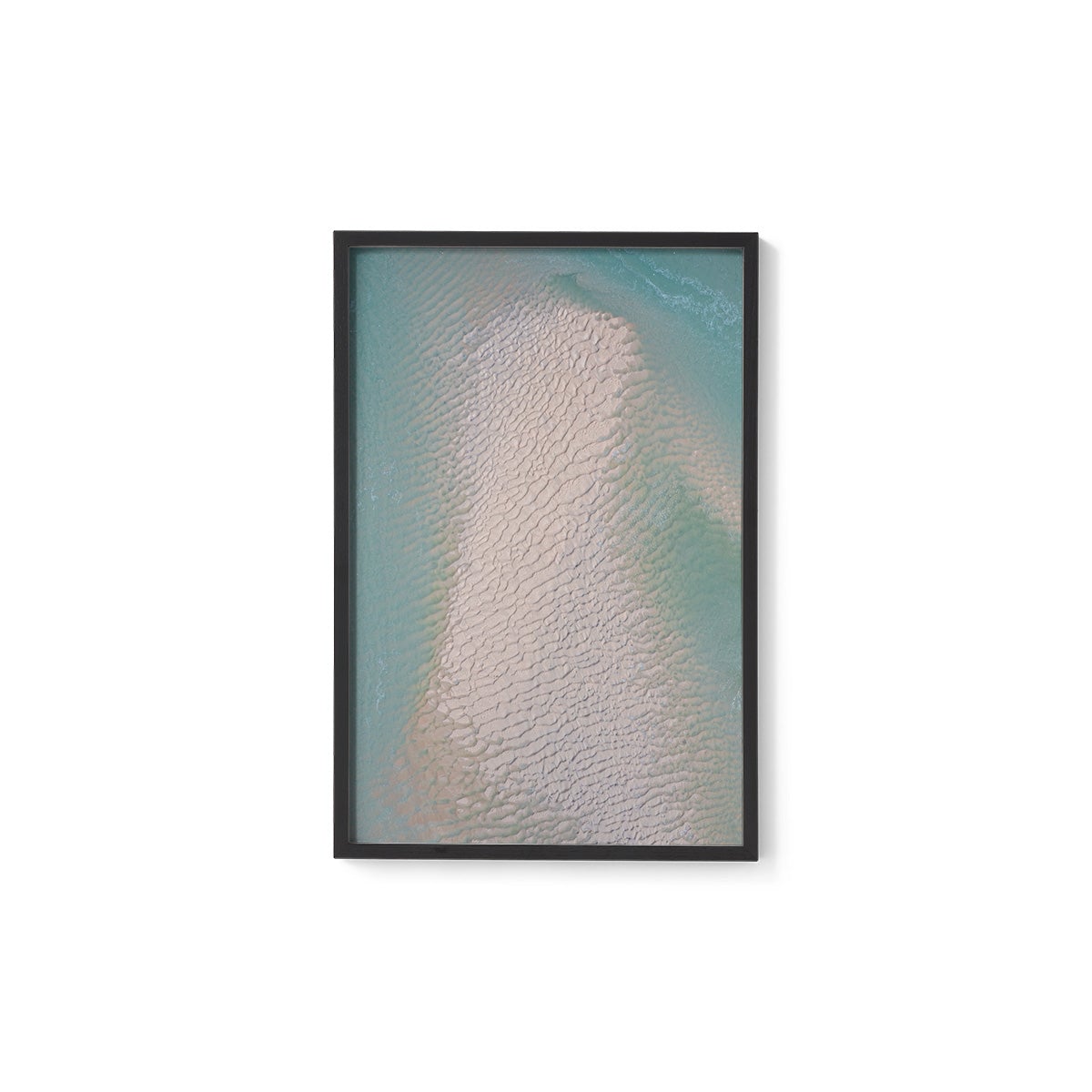 Willie Creek Sandbar Abstract #4 - Framed Print