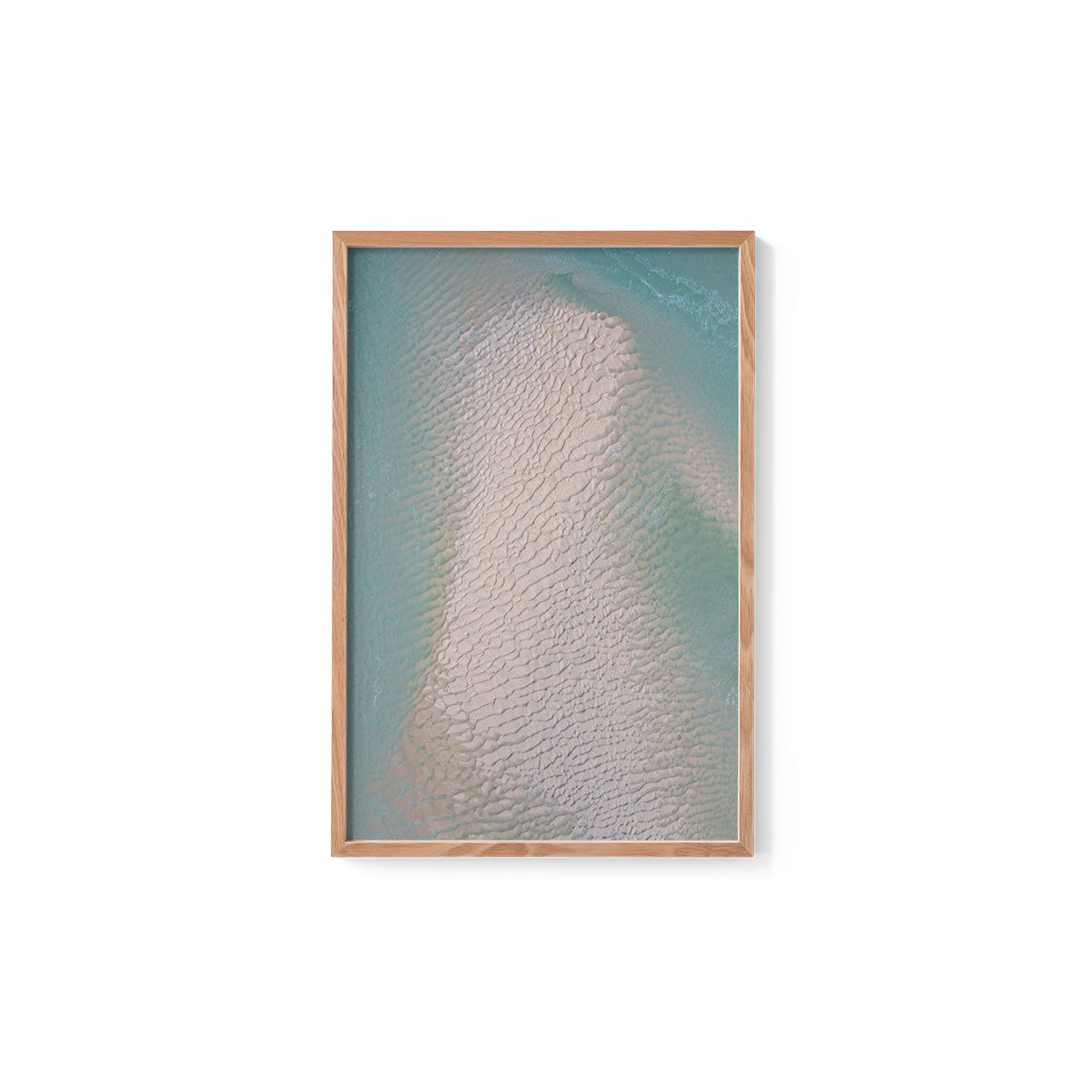 Willie Creek Sandbar Abstract #4 - Framed Print