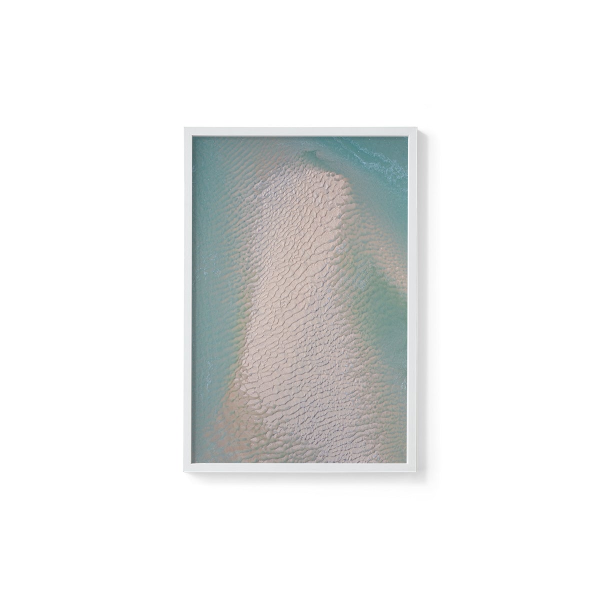 Willie Creek Sandbar Abstract #4 - Framed Print