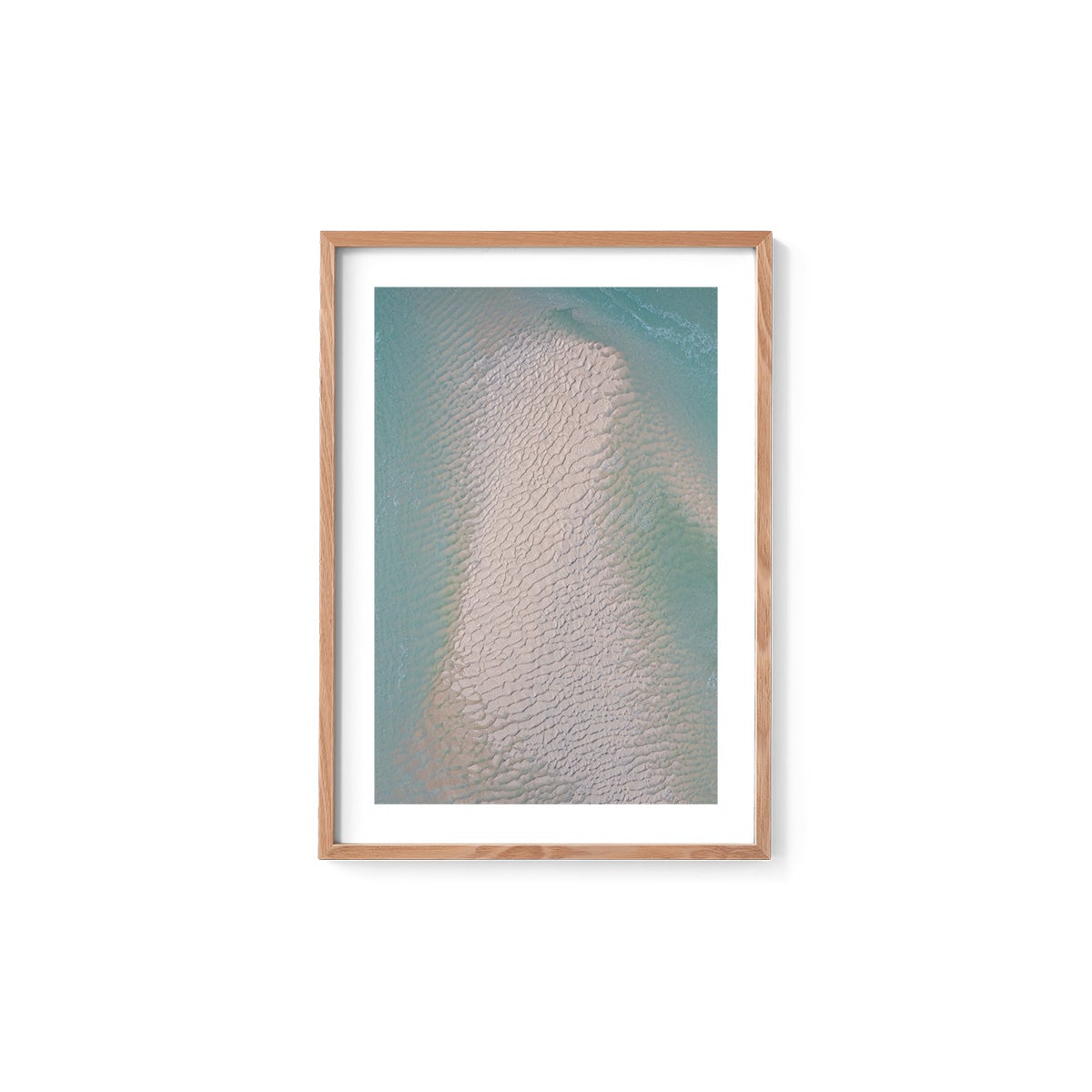 Willie Creek Sandbar Abstract #4 - Framed Print