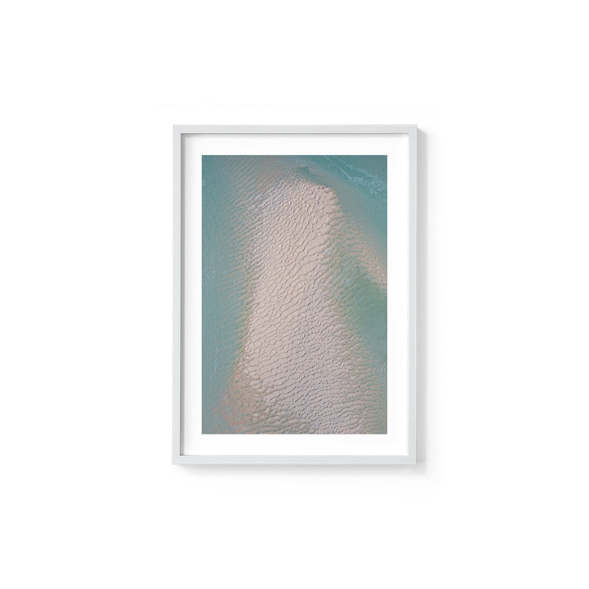 Willie Creek Sandbar Abstract #4 - Framed Print