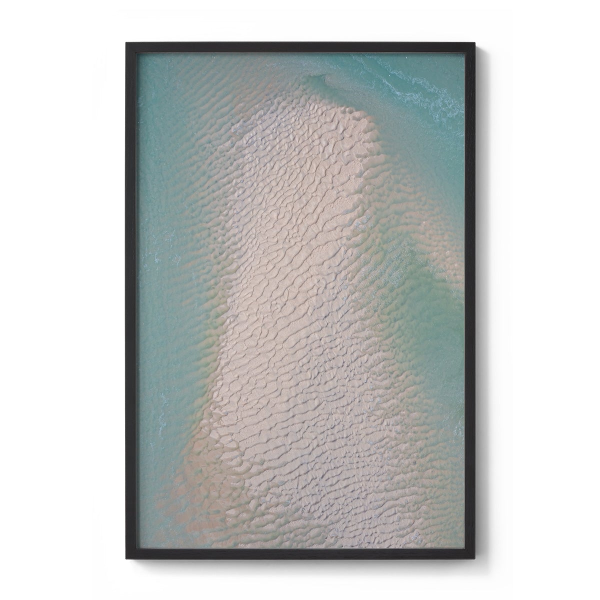 Willie Creek Sandbar Abstract #4 - Framed Print