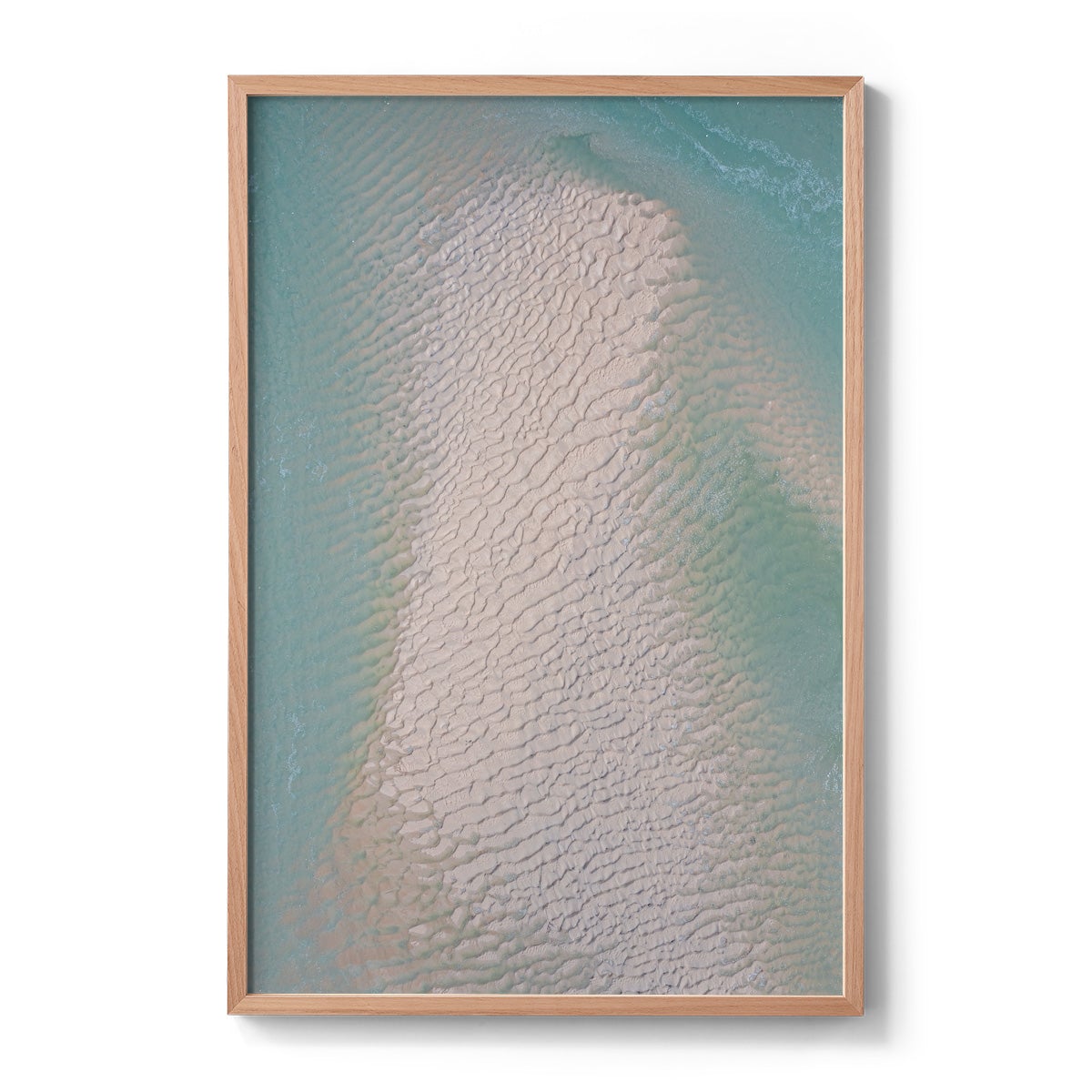 Willie Creek Sandbar Abstract #4 - Framed Print