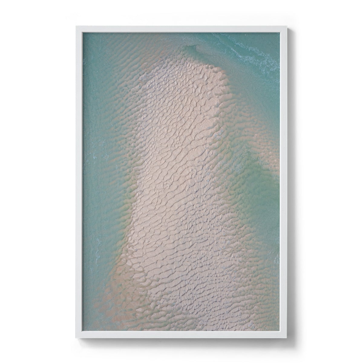 Willie Creek Sandbar Abstract #4 - Framed Print