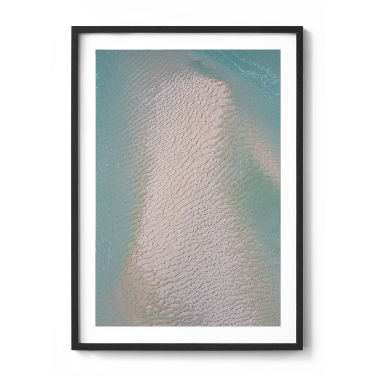 Willie Creek Sandbar Abstract #4 - Framed Print