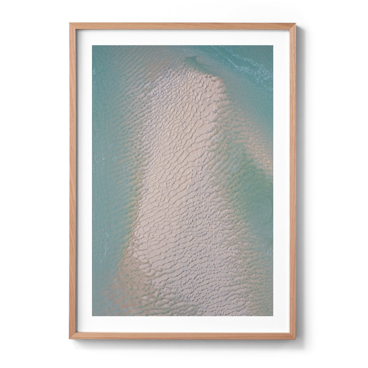 Willie Creek Sandbar Abstract #4 - Framed Print