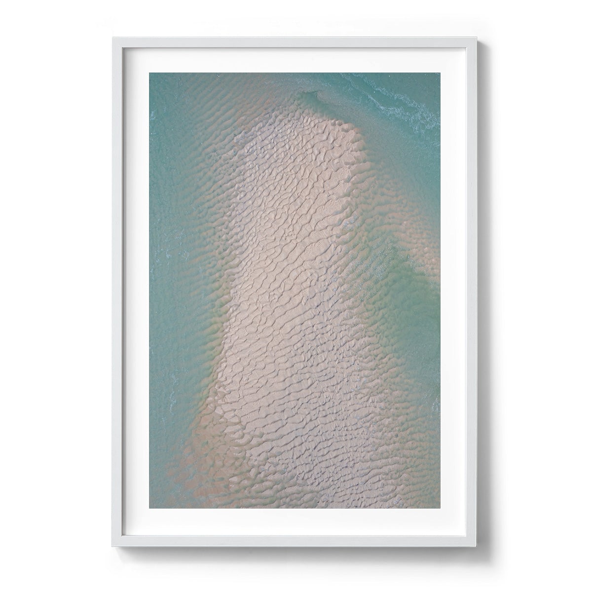 Willie Creek Sandbar Abstract #4 - Framed Print