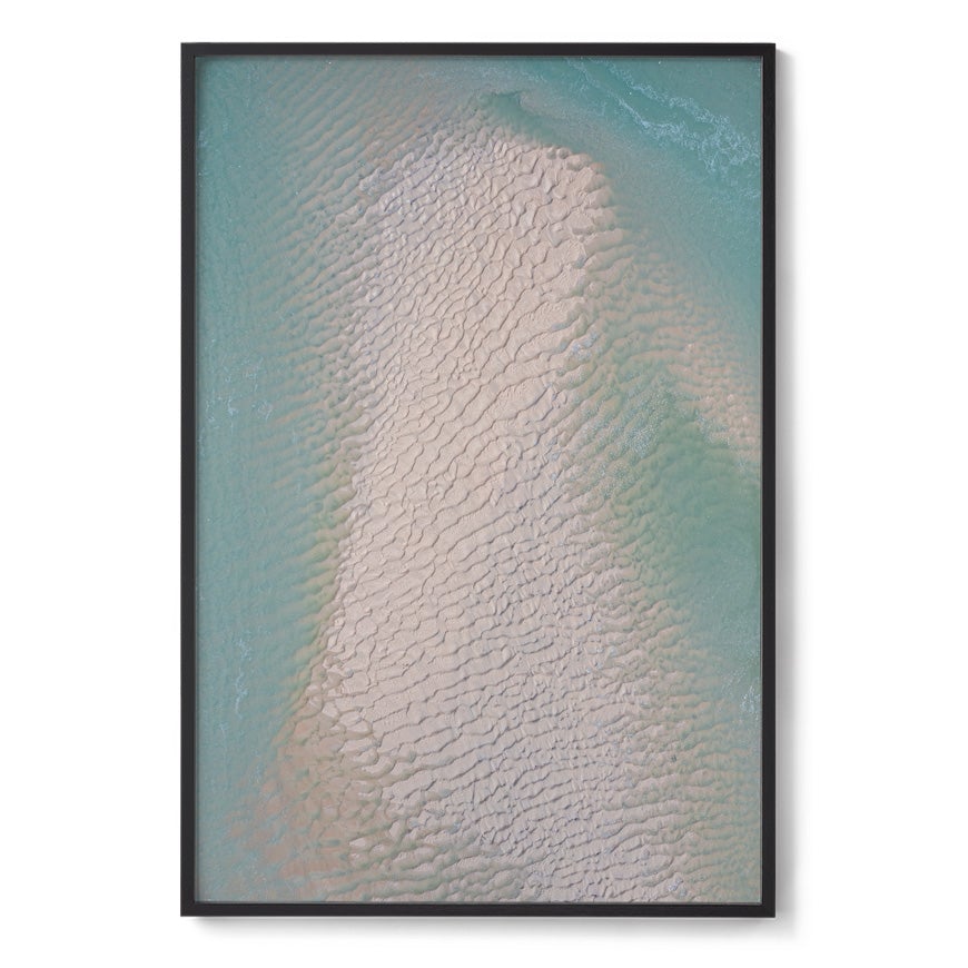 Willie Creek Sandbar Abstract #4 - Framed Print