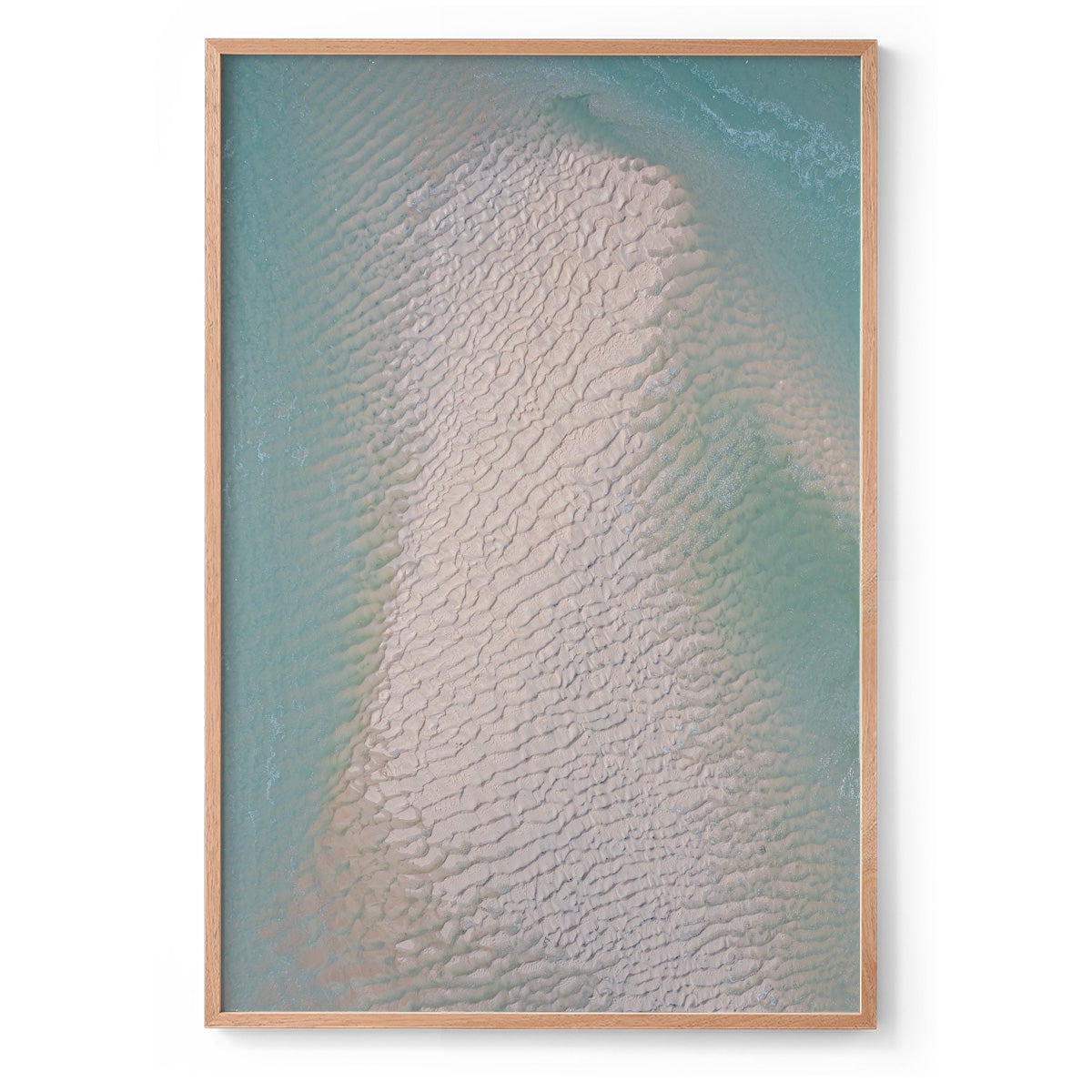 Willie Creek Sandbar Abstract #4 - Framed Print