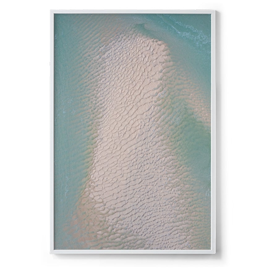 Willie Creek Sandbar Abstract #4 - Framed Print