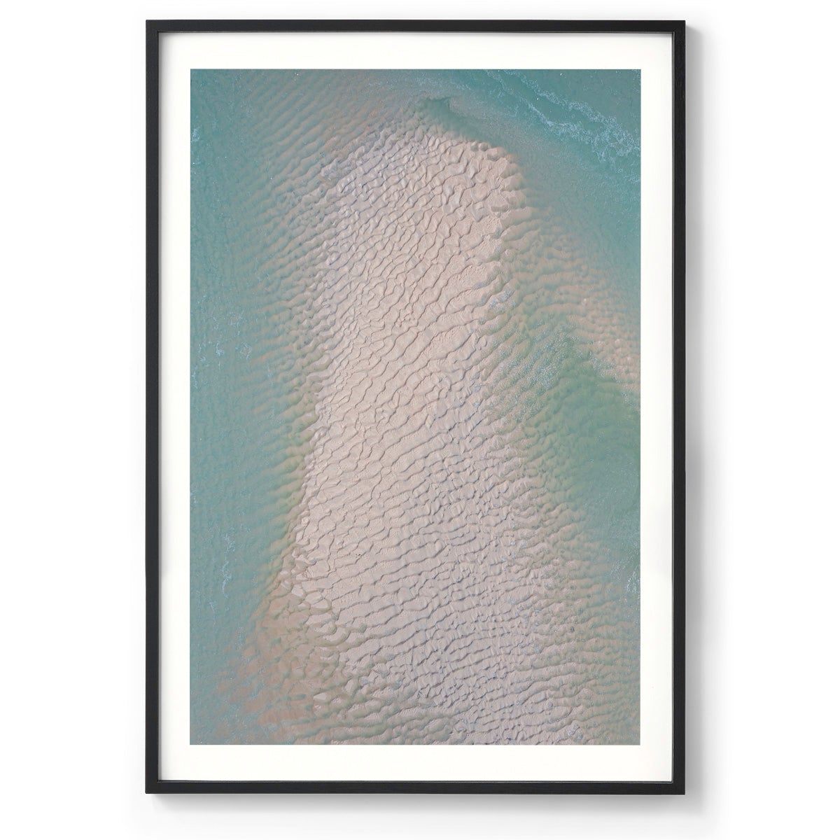 Willie Creek Sandbar Abstract #4 - Framed Print