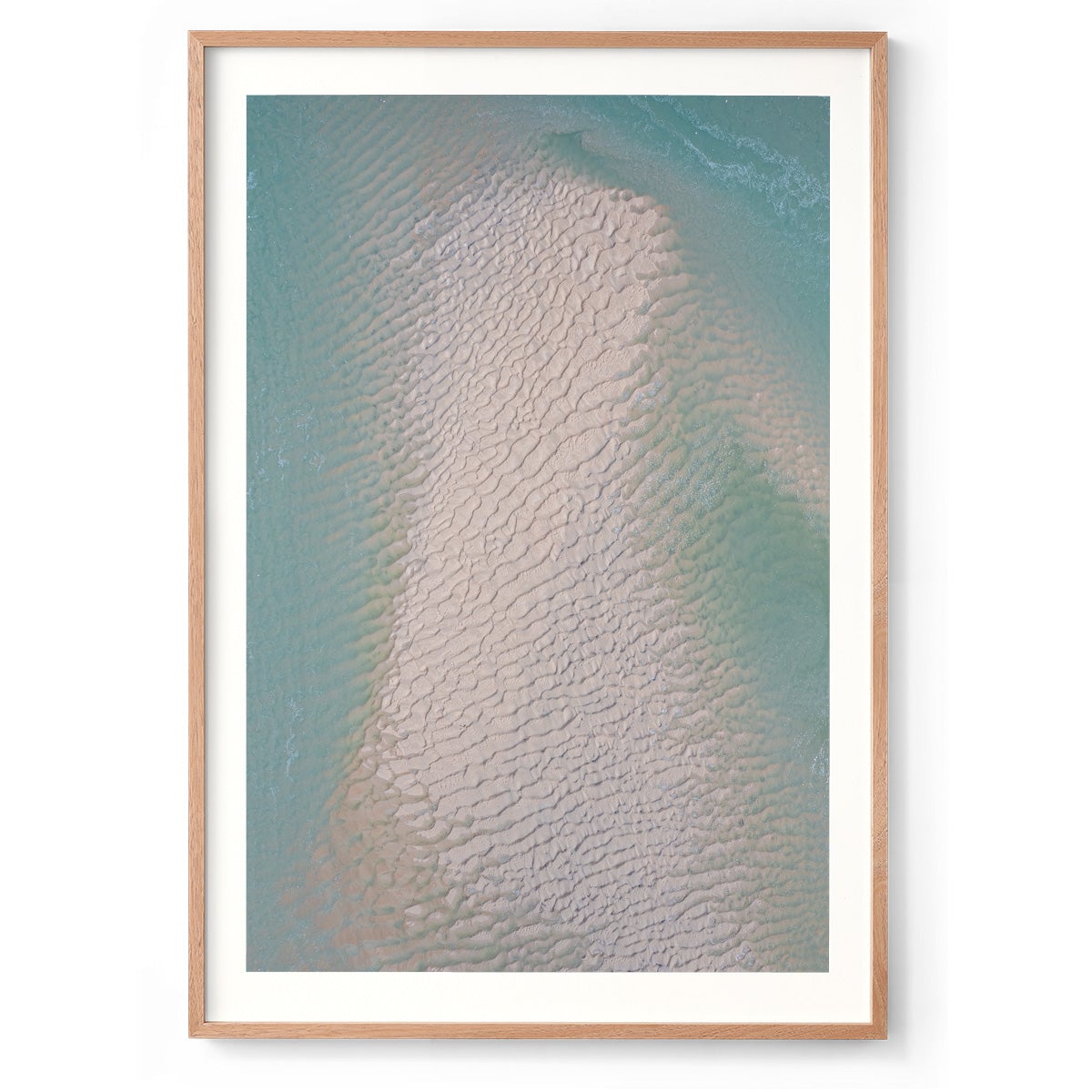 Willie Creek Sandbar Abstract #4 - Framed Print