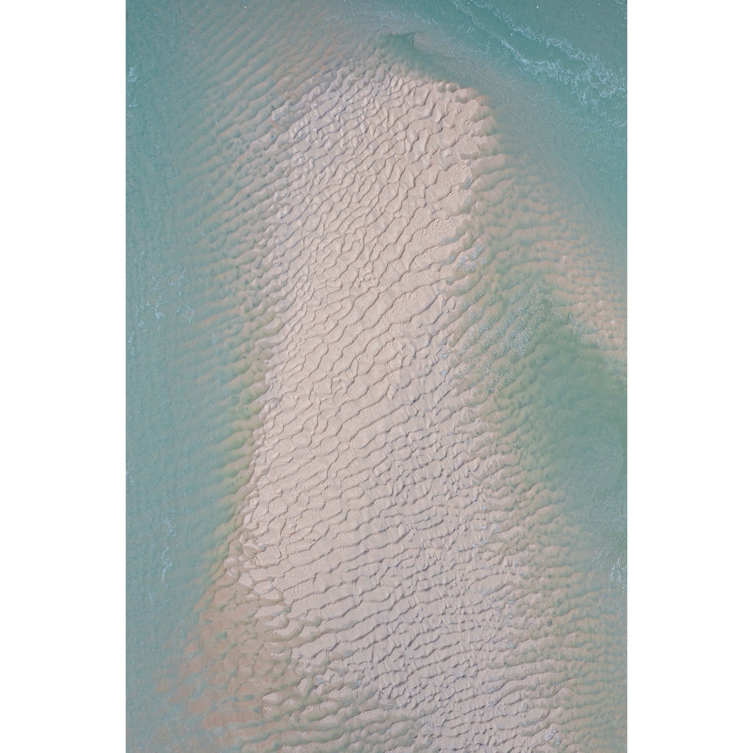 Willie Creek Sandbar Abstract #4 - Framed Print