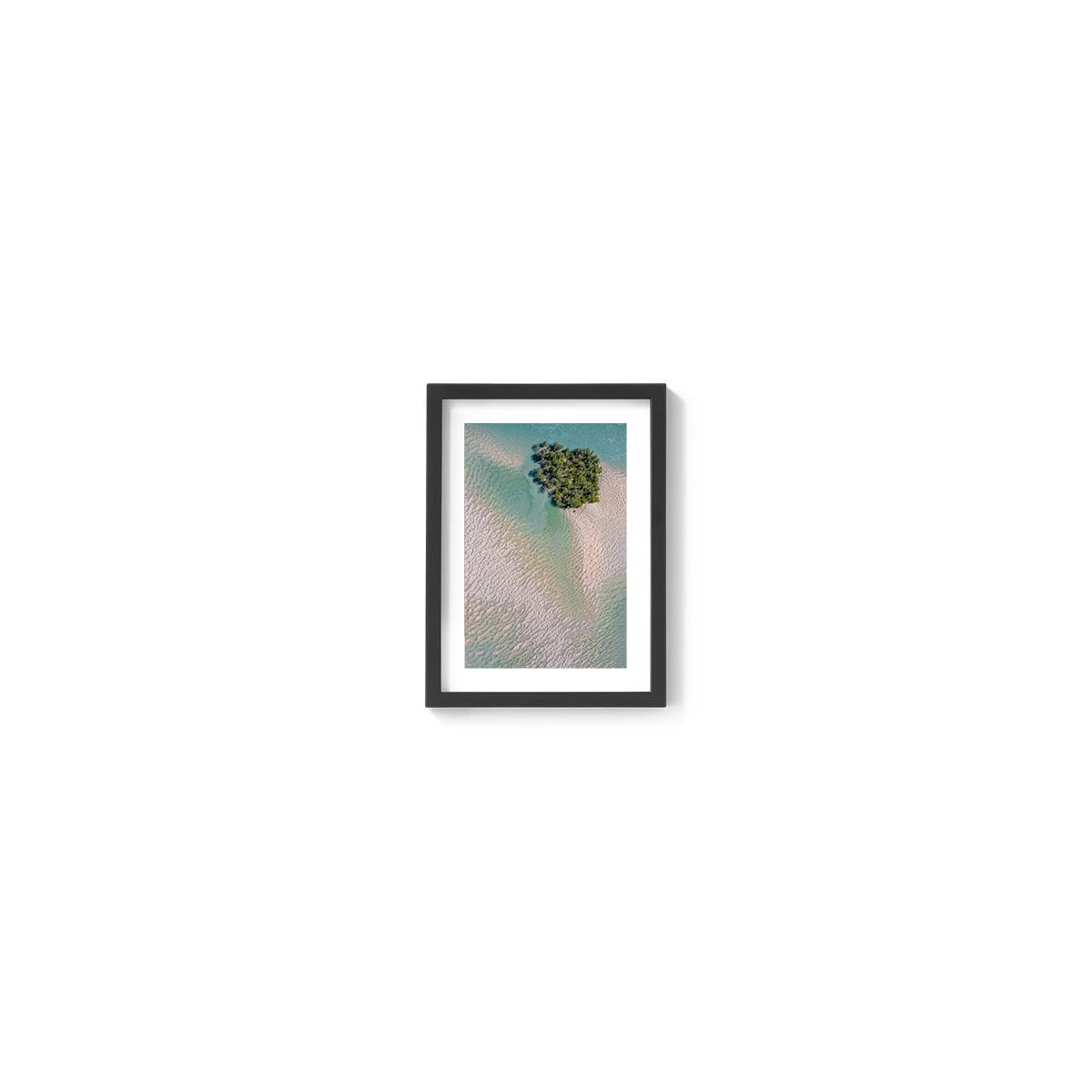 Willie Creek Sandbar Abstract #5 - Framed Print