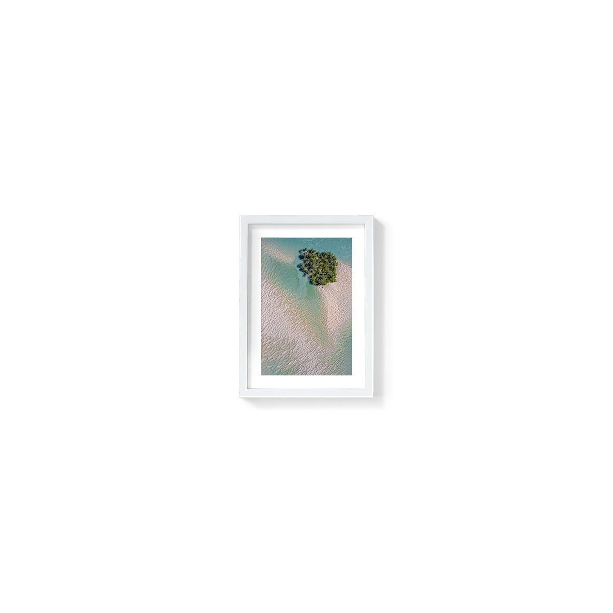 Willie Creek Sandbar Abstract #5 - Framed Print