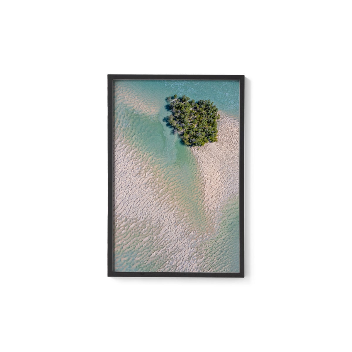 Willie Creek Sandbar Abstract #5 - Framed Print