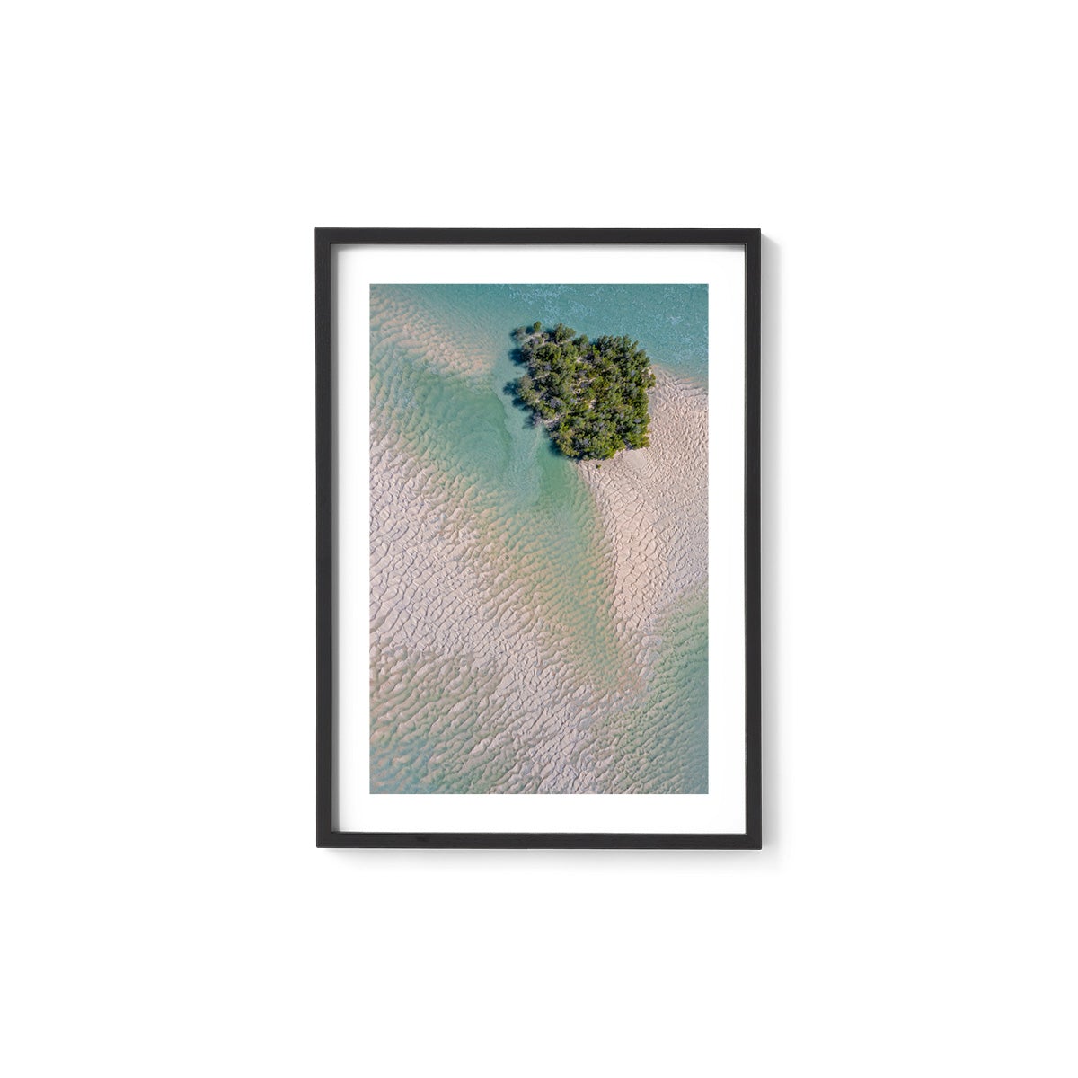 Willie Creek Sandbar Abstract #5 - Framed Print