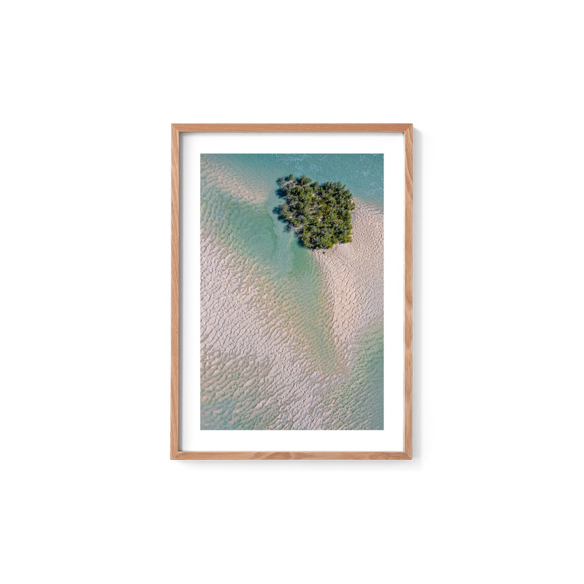 Willie Creek Sandbar Abstract #5 - Framed Print