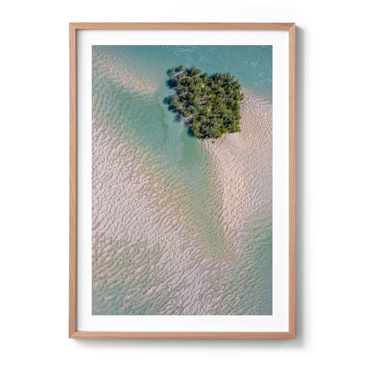 Willie Creek Sandbar Abstract #5 - Framed Print