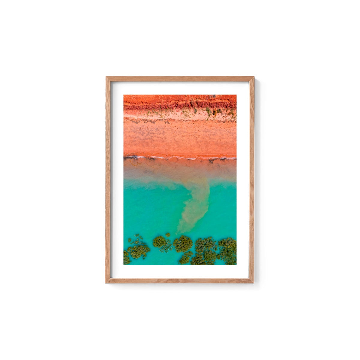 Receding Tide Roebuck Bay Broome - Framed Print