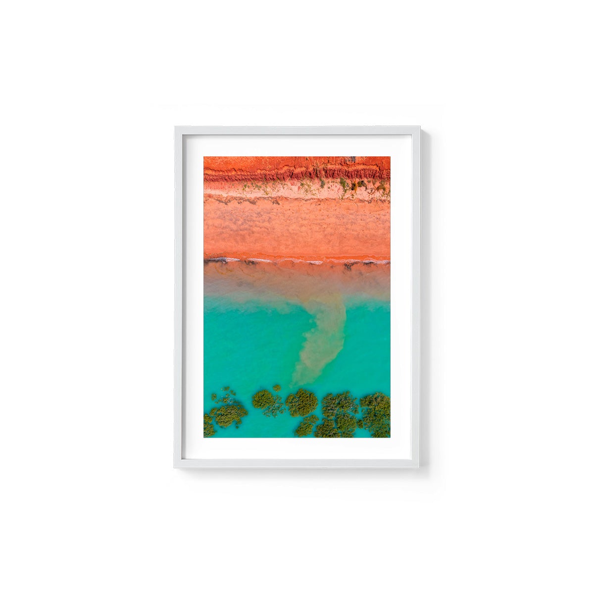 Receding Tide Roebuck Bay Broome - Framed Print