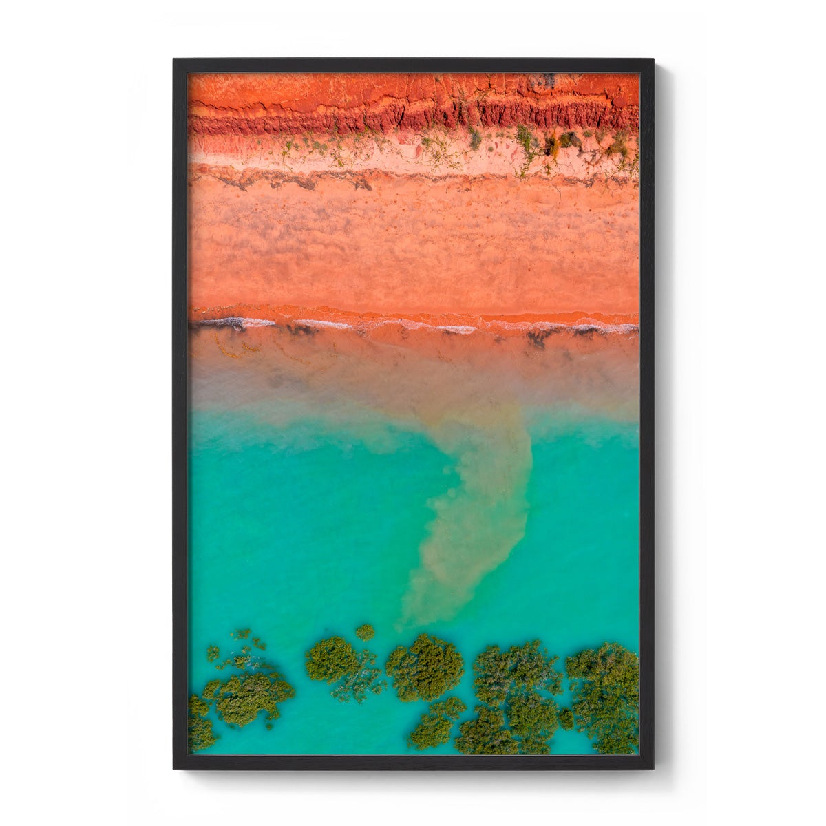 Receding Tide Roebuck Bay Broome - Framed Print