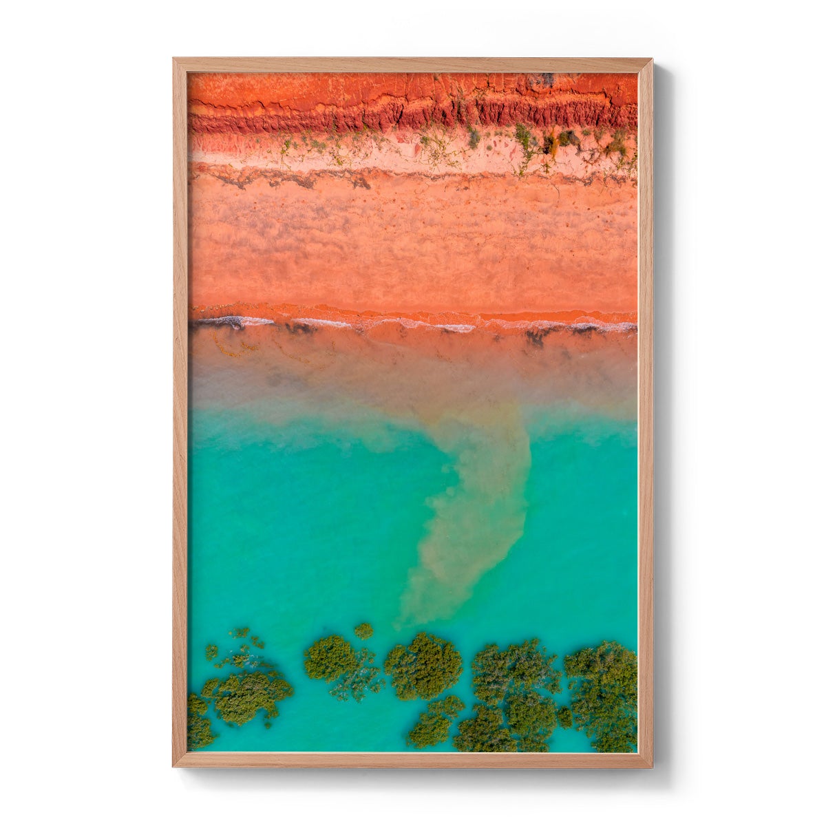 Receding Tide Roebuck Bay Broome - Framed Print