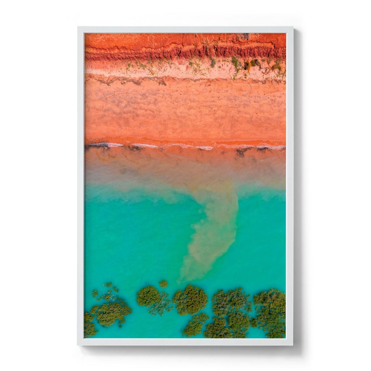 Receding Tide Roebuck Bay Broome - Framed Print