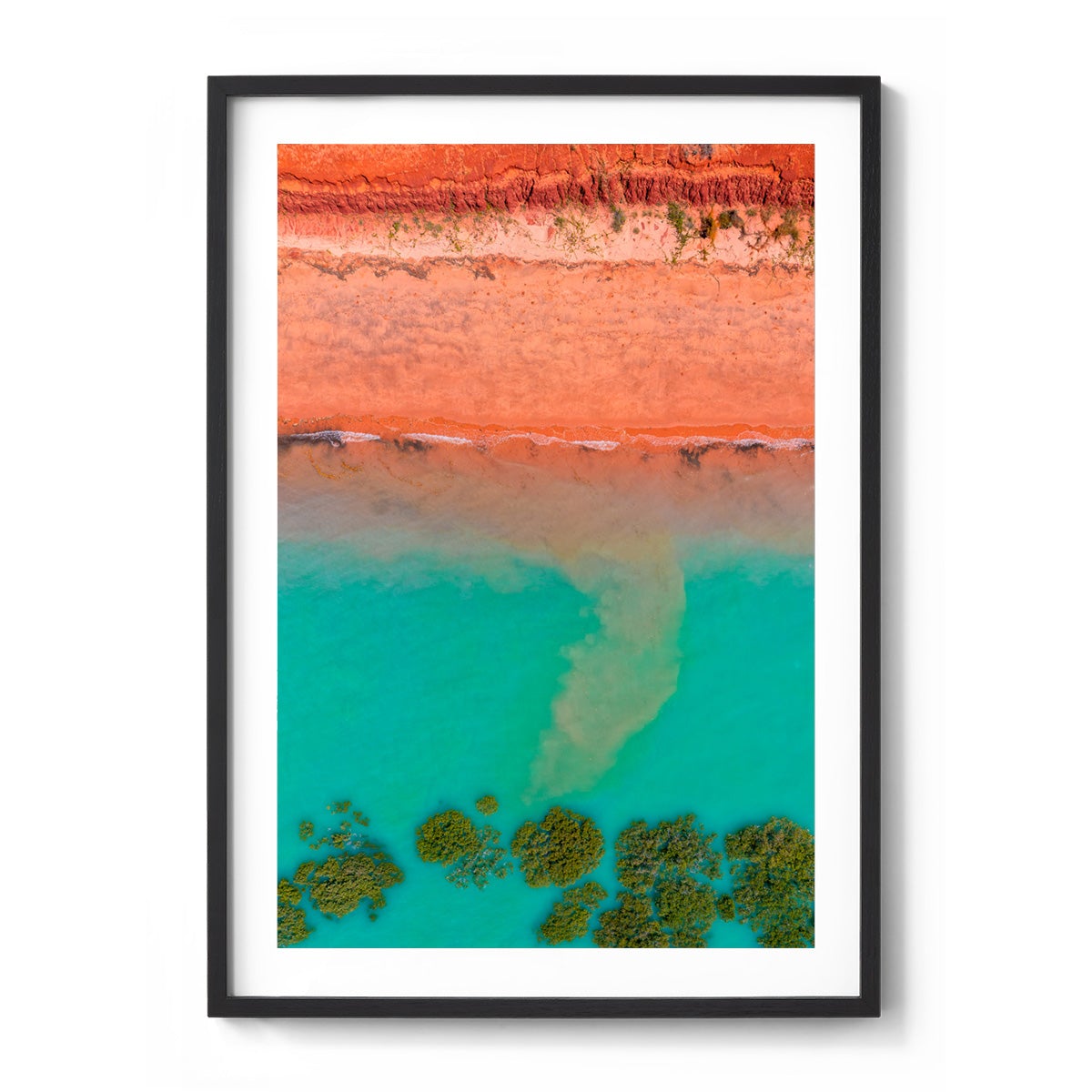 Receding Tide Roebuck Bay Broome - Framed Print