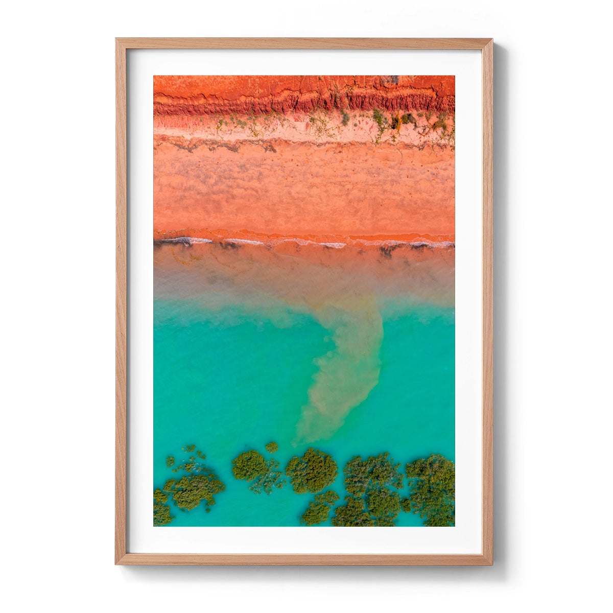 Receding Tide Roebuck Bay Broome - Framed Print