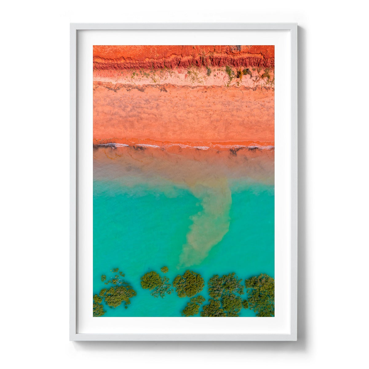 Receding Tide Roebuck Bay Broome - Framed Print